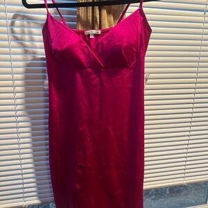Charlotte Russe Fuchsia Satin dress
